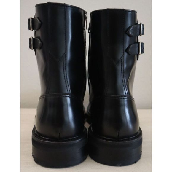 AllSaints 34ZM0117 Men's Sz 11M Black Beckworth Leather Combat Boots $380 - Picture 11 of 12